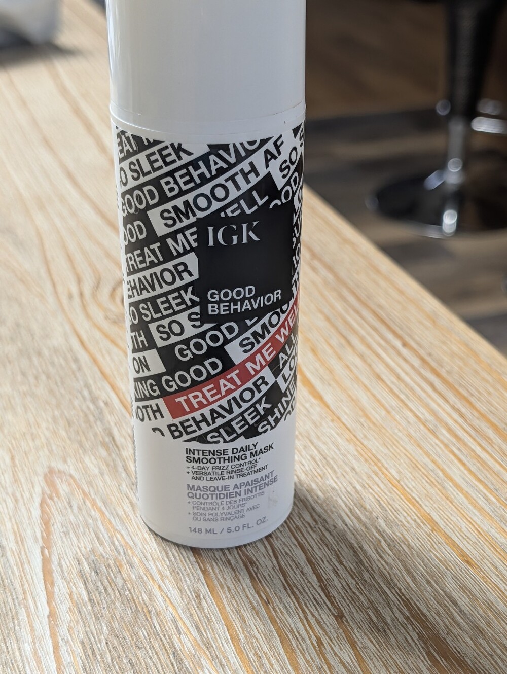 New Igk Good Behavior Intense Daily Smoothing Mask 4-day Frizz Control
